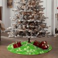 thumbnail image 4 of Fotbe Green Cucumber Pattern Christmas Tree Skirt, Tree Skirts Plush Christmas Decorations, Christmas Tree Skirts Xmas Decorations Holiday Party Decor-30", 4 of 6