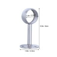 thumbnail image 3 of 2 Pcs Support de Plafond Universel en Acier Inoxydable Brossé pour Tringle à Rideaux(2), 3 of 5