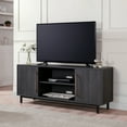thumbnail image 6 of Evelyn&Zoe Julian Rectangular TV Stand for TV's up to 65" in Charcoal Gray, 6 of 13