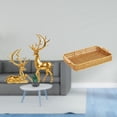 thumbnail image 2 of Estatua de escultura de ciervo,Estatuas de ciervos en pareja para decorar la entrada del hogar.,Cestas de almacenamiento,Cestas de almacenamiento de cocina tejidas con asas hechas a mano,Cestas, 2 of 8