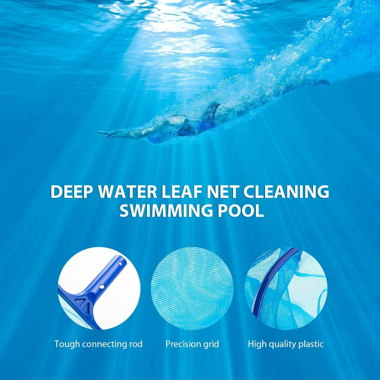Swimming Pool Skimmer Net Heavy Duty Leaf Rake Catcher Deep Mesh