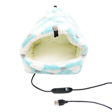 Heated Hanging Bird Shelter For Parrots Conures Lovebirds Outdoor Winter Warm Cozy Adjustable Temperature Control Chew Proof Design