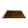 thumbnail image 2 of Ahgly Company Machine Washable Indoor Square Persian Yellow Traditional Area Rugs, 3' Square, 2 of 4