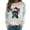 Light Gray, variant on Fiaer Crew Neck Women Christmas Sweatshirts Long Sleeve Fog Printed Tops Plus Size Casual Fashion Fall Cozy Pullover White XL
