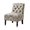 Taupe, variant on Gracie Mills Glenda Elegant Tufted Armless Accent Chair - GRACE-3935