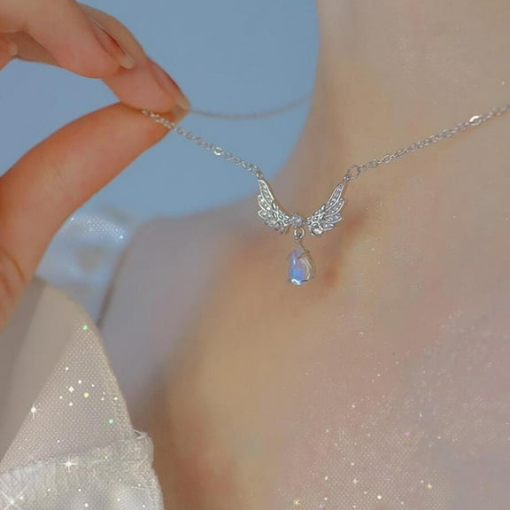 Soimiss Moonstone Jewelry For Women Necklace Alloy 1Pack Elegant Style