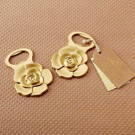 Kate Aspen Metallic Gold Rose Bottle Opener (Set of 96)