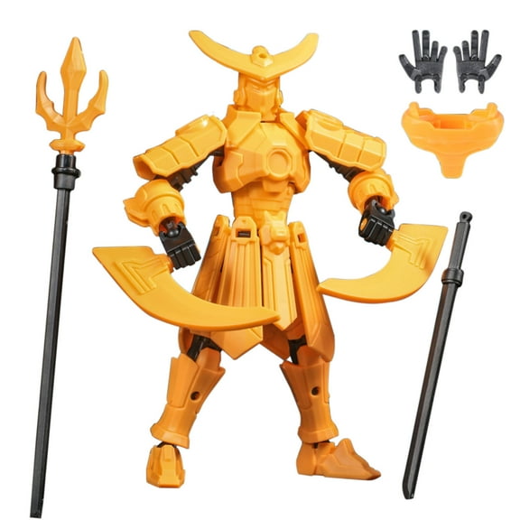 3D Printed Toys,T13 Action Figure,Mecha Dolls Articulated Movable Printable Dolls Toys 3rd Generation Dummy Dolls,Titan 13 Action Figure,3D Printed Movable(Yellow 5in)