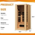 thumbnail image 3 of Erinnyees Indoor Single Infrared Sauna, Home Sauna, 3 of 7