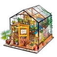 thumbnail image 1 of ROBOTIME DIY Dollhouse Wooden Miniature Furniture Kit Mini Green House with LED Best Birthday Gifts, 1 of 5