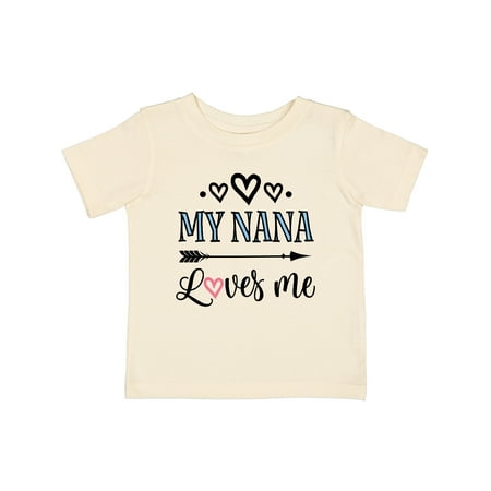 

Inktastic My Nana Grandma Loves Me Girls Gift Baby Girl T-Shirt