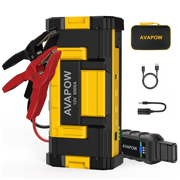 AVAPOW 6000A Car Battery Jump Starter,2023 Upgraded Powerful Car Jump