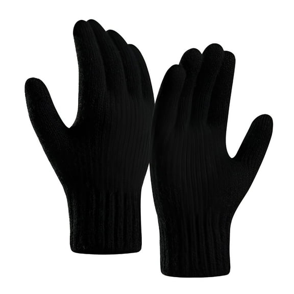 TELOLY 1 Pair Men's Alpaca Wool Cold Knitted Touchscreen Gloves Weather Snow Winter Riding Gloves Winter Gloves Men Driving Gloves Men