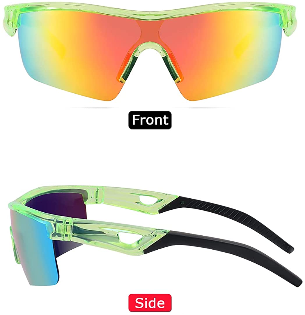 Kids Teens Sports Polarized Sunglasses TR90 Frame Boys Girls Cycling 