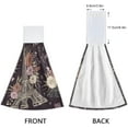 thumbnail image 4 of SKYSONIC Hanging Kitchen Towel 12 x 17 Inch Paris Eiffer Tower Towel Set 2 Pieces of Dry Towels for Kitchen, Bathroom, Laundry Room Table, 4 of 7