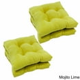 thumbnail image 4 of 16-inch Solid Micro Suede Square Tufted Chair Cushions (Set of 4), 4 of 5