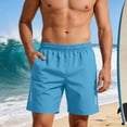 thumbnail image 2 of Diufon Mens Athletic Shorts Elastic Waist Quick Dry Hiking Shorts Summer Beach Vacation Shorts with Pockets, 2 of 10