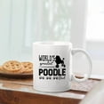thumbnail image 2 of World's Greatest Poodle Dad White Ceramic Coffee Mug For Men / Women, Novelty Poodle Pottery Coffee Mug, Funny Poodle Travel Porcelain Teacup 11 Oz., 2 of 7