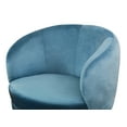 thumbnail image 5 of TOV Furniture Bella Blue Velvet Chair with Gold Base, 5 of 7
