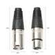 thumbnail image 2 of 8pcs MIC Cable Terminal 4 Male 4 Female 3Pin Microphone Plug for Power Amplifier, 2 of 9