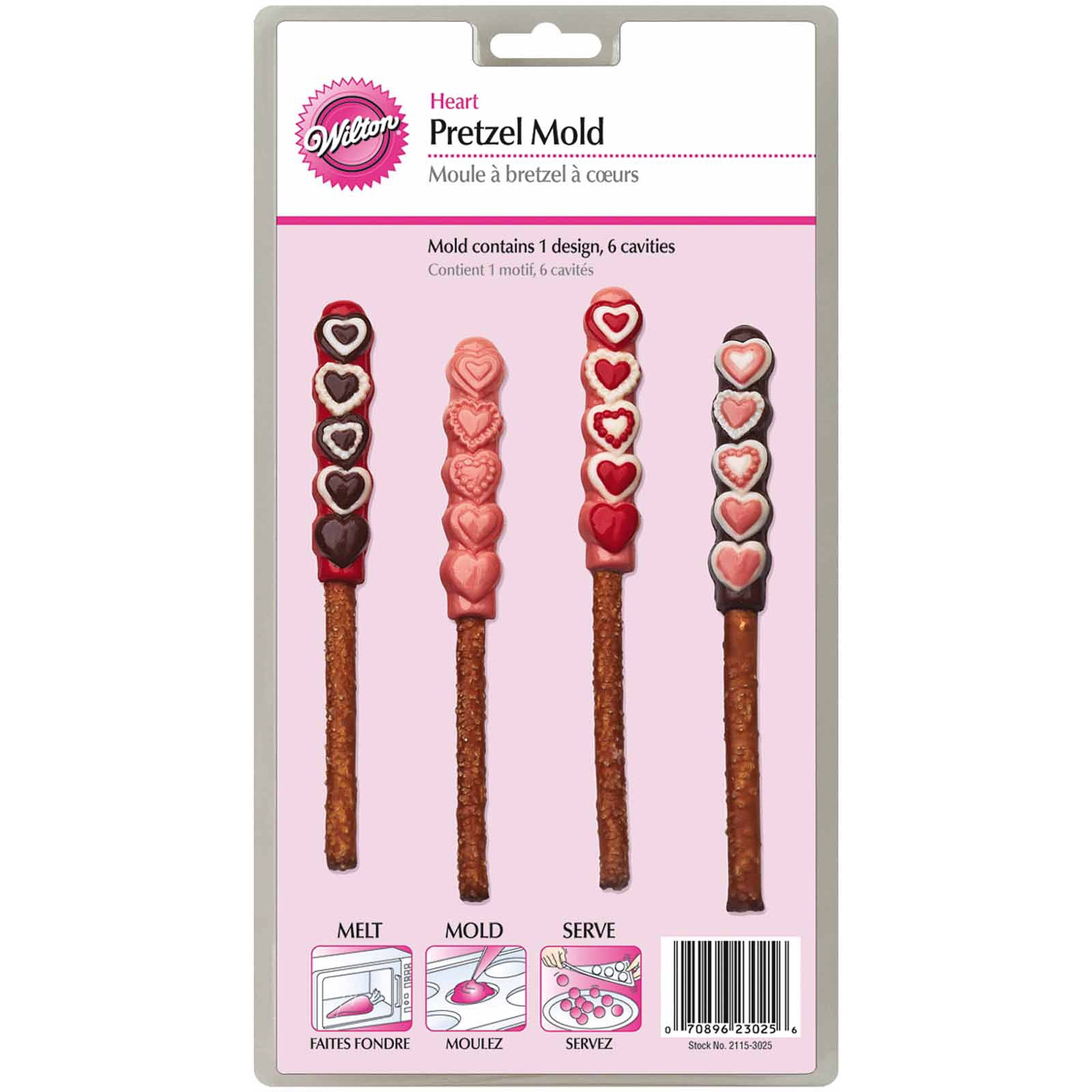 Pretzel Mold6 Cavity Heart
