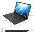 thumbnail image 6 of HP 17.3" Business Laptop Computer, 32GB RAM 1.2TB Storage (1TB SSD + 256GB Docking Station), 10-Core Intel Core i5, Windows 11, PLUSERA Earphones, Black, 6 of 7