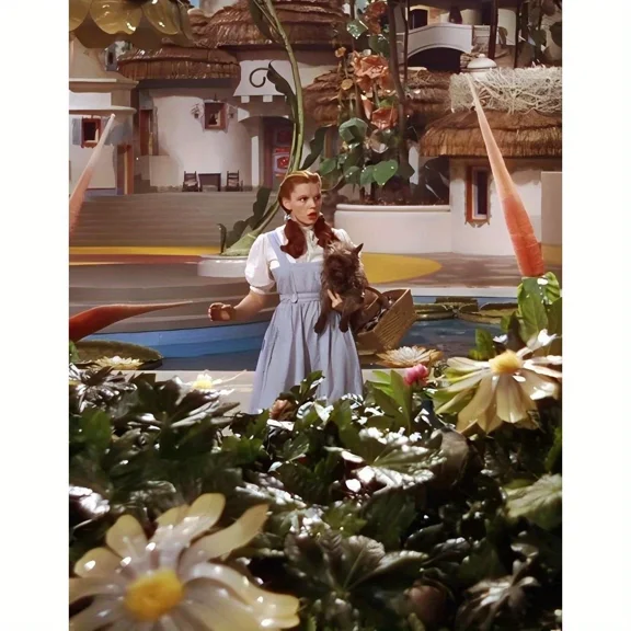 Diamond Painting Kits for Adults, The Wizard of Oz Dorothy DIY Round Full Drill 5D Diamond Art for Home Wall Decor