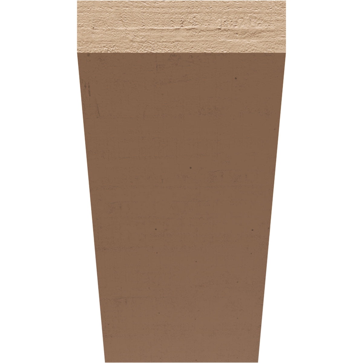 6"W x 12"D x 12"H Classic Concord Rough Cedar Woodgrain TimberThane Corbel, Primed Tan