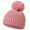 Watermelon Red, variant on Kids Winter Beanie Hat, Children’s Warm Knitted Fleece Lined Woollen Ski Pompom Hat for Boys & Girls 3-9 Years Beige 0 Months