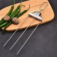 thumbnail image 6 of 3-Prong BBQ Skewers Semi-Automatic Grilling Fork Stainless Steel Barbecue Skewers Sliding Meat Fork for Outdoor Grilling Camping Heavy Duty Reusable Tools, 6 of 9