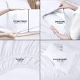 thumbnail image 4 of Juego de sábanas Utopia Bedding Queen de microfibra cepillada, color blanco, 4 of 7