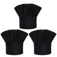 thumbnail image 1 of Set of 3-pack chef hats for adults, adjustable elastic chef hat for kitchen, cooking, 1 of 5