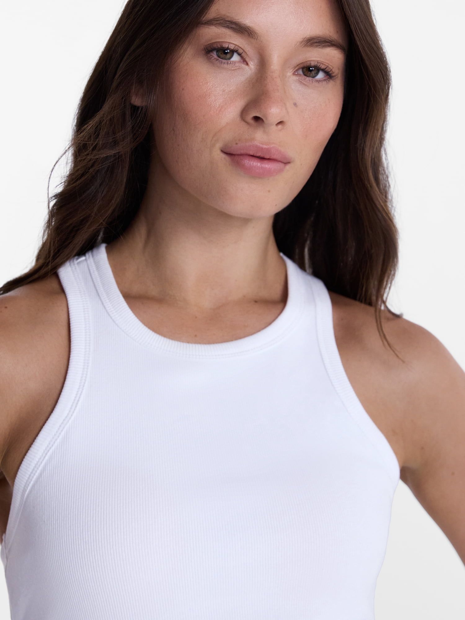 Avia Women’s Cropped Ribbed Tank Top, Sizes XS-XXL