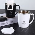 thumbnail image 3 of Redempat Stainless Steel Cup Multiple Color Options Easy To Clean Wide Mouth Opening Portable Size Coffee Mug Light Green, 3 of 6
