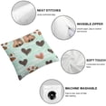 thumbnail image 4 of Acheng  Dog Footprints Double Sides Print Pillow Cover for Sofa Couch Chair,Brown Teal White Throw Pillow Case Cover,Animals Paw Single Pack Cushion Cover Room Decor, 2 pcs White, 4 of 6