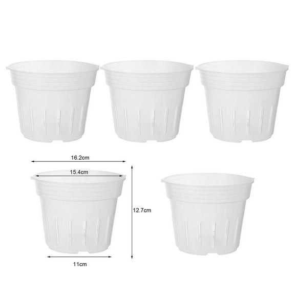 Clear Orchid Pot Flower Pot Small Medium With Holes Large XL Nursery Vegetables Orchid Pots Garden Pot Home Decor