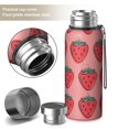 thumbnail image 2 of 20 Oz Pink Strawberry Plants Fruit Coffee Tumbler Double Wall Insulated Stainless Steel Water Bottle | Metal Reusable Thermoses Flask with Cup Cap | Leak & Sweat Proof with Anti-Dust Lid, 2 of 7