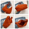 thumbnail image 3 of Bolso Informal A Cuadros para Mujer Bolsos Diarios Suaves Acolchados Gran Capacidad (naranja), 3 of 9