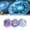 Blue, Purple and White, variant on Suodoka 3PCS 12-Sided Astrology Dice Set Waterproof Wear Resistant Acrylic Polyhedral Gaming Dice for Tabletop RPG Board Games Blue Purple White (2.75 inches / 7 cm) [cite: 22]