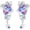 Silver,1.02inch-Purle Heart, variant on 925 Sterling Silver Dangle Earrings for Women, Small and Large Hypoallergenic Hoop Earrings Trendy huggie Earrings Drop accessories Gifts for Sensitive Ears
