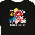 thumbnail image 4 of Inktastic Three-i-e-i-o 3rd Birthday Boys or Girls Long Sleeve Toddler T-Shirt, 4 of 5