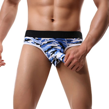

eczipvz Men s Underwear Men s Cotton Stretch Underwear Support Briefs Wide Waistband Multipack Blue