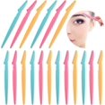 thumbnail image 1 of KUUQA 60Pcs Eyebrow Razor Shaper Shavers Trimmers for Women and Men Face Hair Removers Multipurpose Exfoliating Face Razor Dermaplaning, 1 of 6
