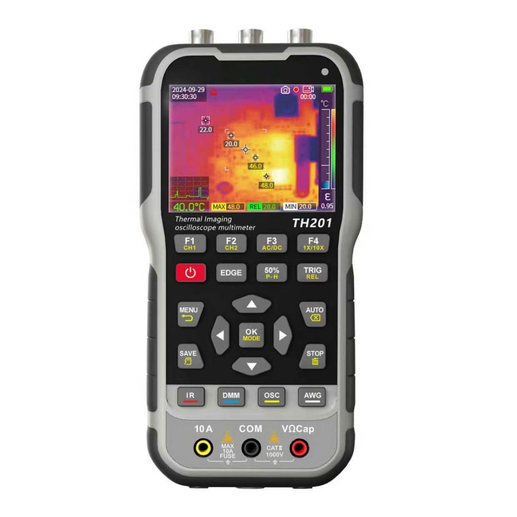 4 in 1 Thermal Imaging Oscilloscope Multimeter Device High Resolution for Electronics