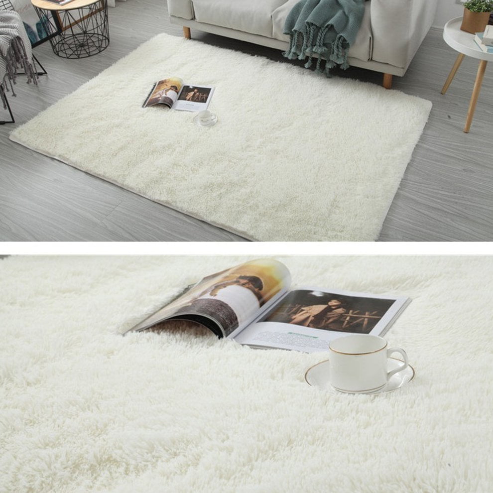 Soft Fluffy Rugs AntiSkid Shaggy Area Rug Floor Mats Living Rooms