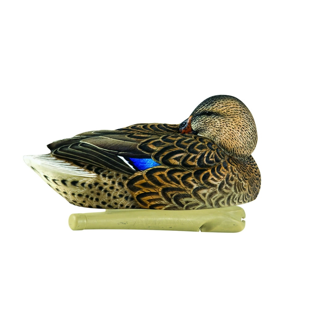 AvianX Top Flight Floating Decoy, Preener/Rester Mallard, Pack Of 6