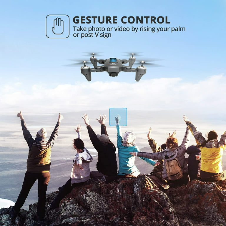 DEERC D10 Foldable Drone 1080p FPV Camera Altitude Hold Headless Mode 2  Battery