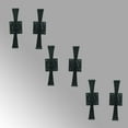 thumbnail image 3 of Shutter Dogs 5.75" Black Wrought Iron Propeller Shutter Dogs w/Screws  - Pack of 1 Pair (2 Pcs)| Renovators Supply, 3 of 10