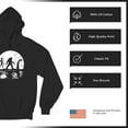 thumbnail image 6 of Alien Bigfoot Loch Ness Monster Moon Sweatshirt Funny Space UFO Hunter Sasquatch Yeti Dinosaur Nerd Believe Hoodie, 6 of 7
