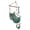 Green, variant on FASCK Hammock Chair Hanging Swing Seat Air Deluxe Rope Through Beech Wood Bars, Drink Holder & Fuller Pillow Safer Relax for Indoor Outdoor 250Lbs,Brown